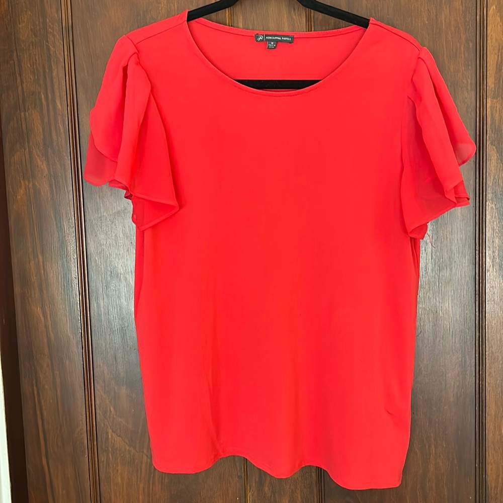 Adrianna Papell red top